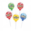 Set 5 candeline forma palloncino, con scritta "Buon compleanno". CM 8