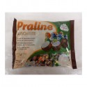 Praline di cioccolato al latte ripieni di creme assortite e incartate singolarmente.GR.780