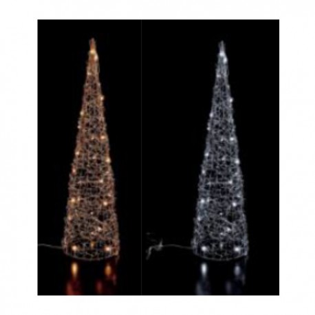 Albero metallo con 30 led.ASS.2 DIAM.16X H60CM