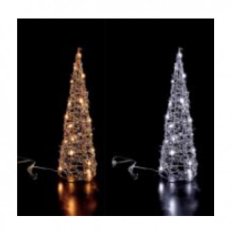 Albero metallo con 20 led.ASS.2 DIAM.12 H40CM