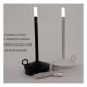 Lampada metallo da tavolo con luce led ricaricabile.DIAM.10 H25CM