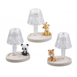 Lampada led baby zoo resina.ASS.3 H.12CM