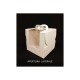 Scatola finestra pvc e cartoncino BIANCO LATTE MIS.10X10X10CM